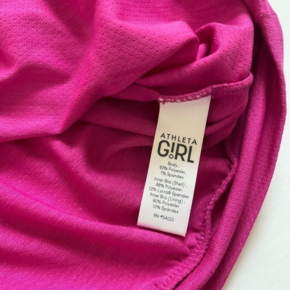 Athleta Girl Cloud Hatch 2 in 1 Tank Pink Gray Size Large - Picture 5 of 8